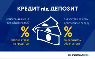 КРЕДИТ ПІД ЗАСТАВУ ДЕПОЗИТНОГО ВКЛАДУ